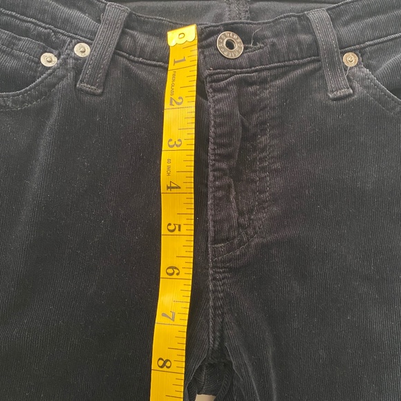 AG Adriano Goldschmied The Ballad Slim Boot Low Rise Jeans Black Wash Sz 28R - Picture 14 of 16